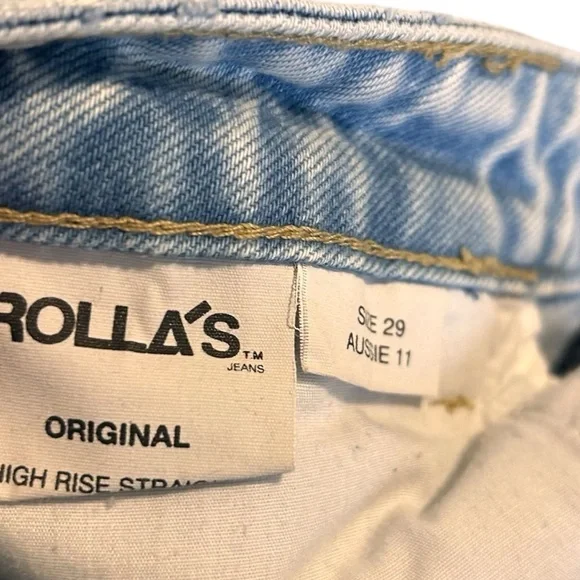 ROLLA's Original High Rise Straight- Size 29 - Picture 10 of 13